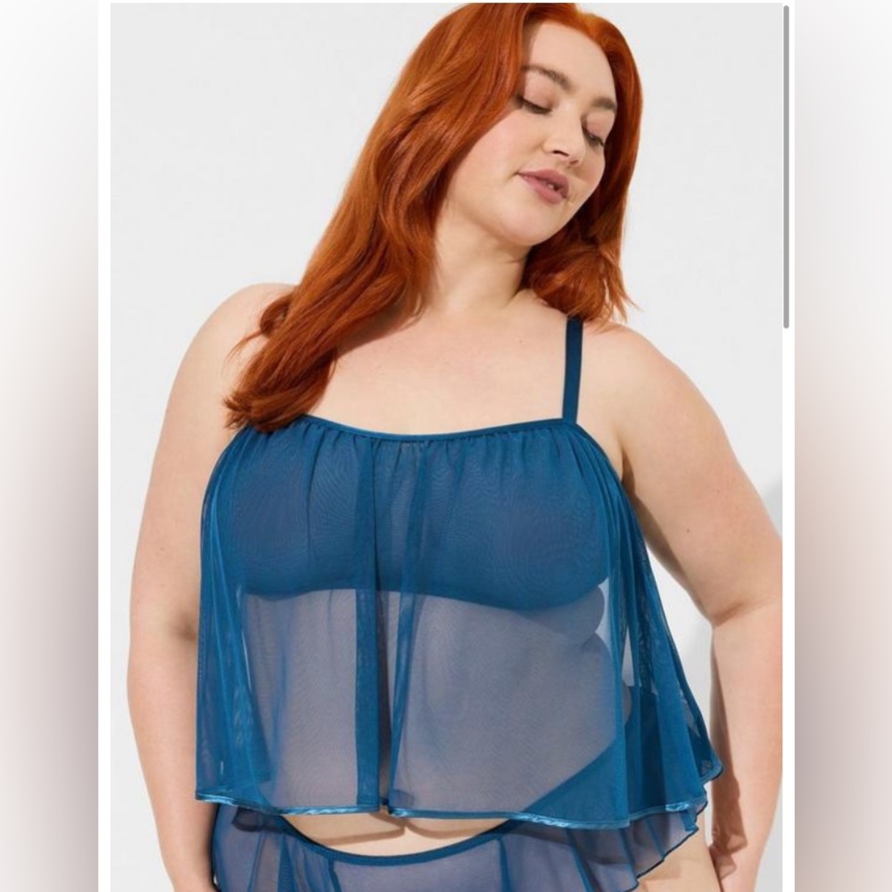 Torrid playfull mesh cami top
